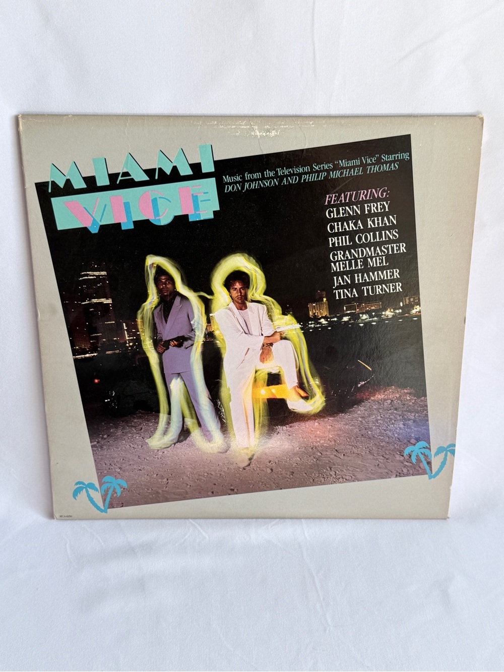 Miami Vice Soundtrack Vinyl Album - Retro Neon Cover